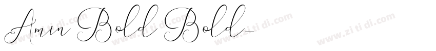 Amin Bold Bold字体转换